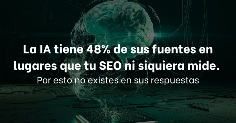 GEO vs SEO: Por qué el 48% de las fuentes de IA vienen de lugares que tu estrategia no mide